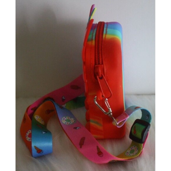 Big Pop Unicorn Purse Small Bag Push Bubble Fidget Toy Gift Kids Rainbow New - Picture 3 of 6